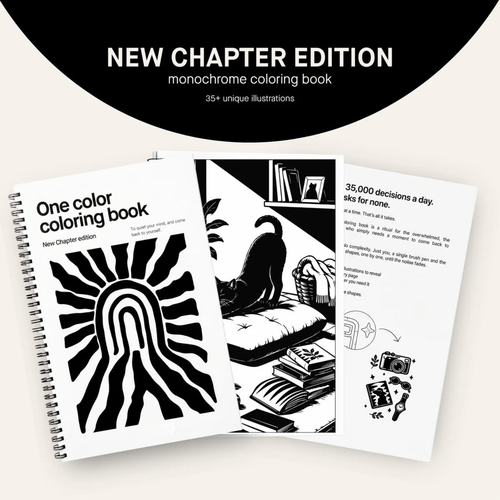 One Color Coloring Book - New Chapter Edition®